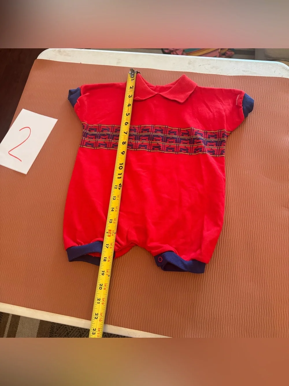 Vintage Oshkosh Baby‎ Onesie Romper made in USA 12M